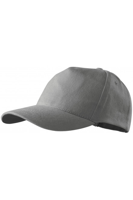 5-dijelna bejzbolska kapa, svijetlo srebrna