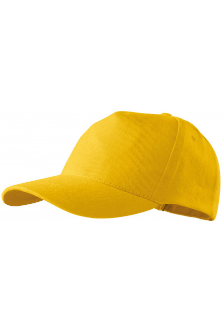 5-dijelna bejzbolska kapa, žuta boja