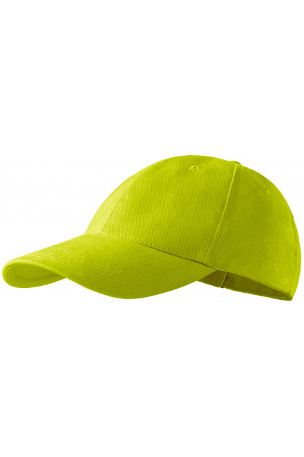 6-dijelna bejzbolska kapa, limeta zelena