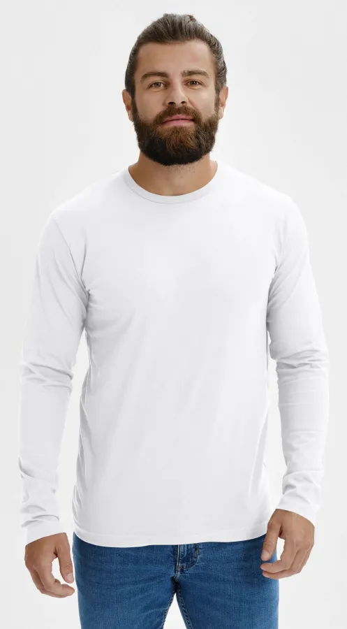 Muška majica dugih rukava, bijela Muška majica dugih rukava, bijela
