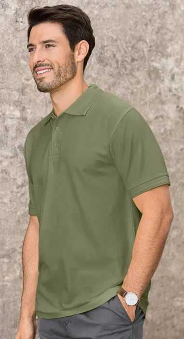 Muška široka polo majica, khaki