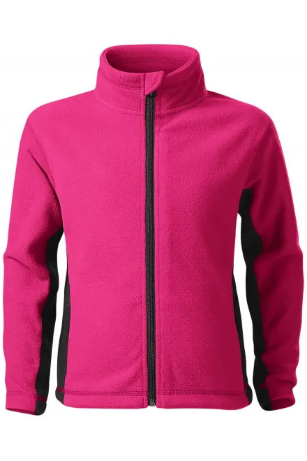 Dječja jakna od kontrasta od flisa - ružičasta, 122 cm / 6 godina