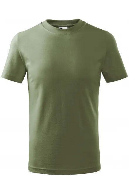 Dječja jednostavna majica - khaki, 110 cm / 4 godine