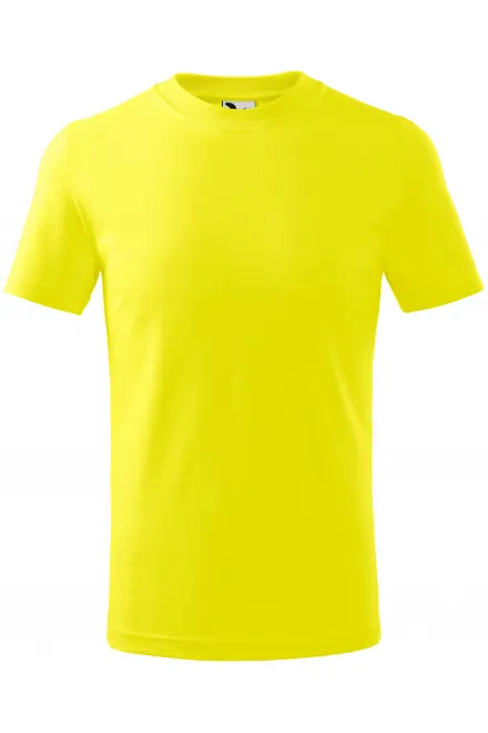 Dječja jednostavna majica - limun žuto, 110 cm / 4 godine
