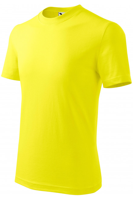 Dječja jednostavna majica, limun žuto, dječje majice