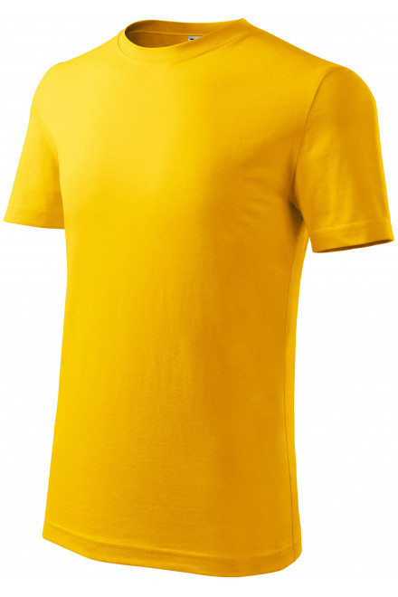 Dječja lagana majica, žuta boja, majice bez tiska