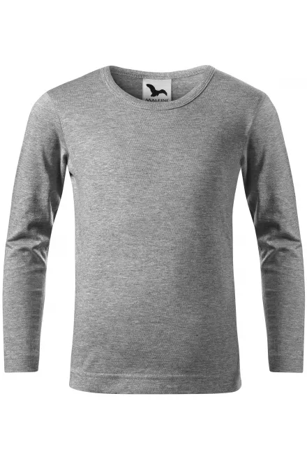 Dječja majica dugih rukava - tamno sivi mramor, 134 cm / 8 godina