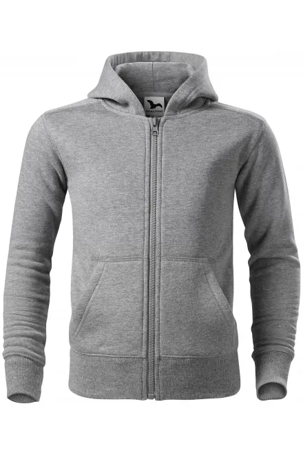 Dječja trenirka s kapuljačom - tamno sivi mramor, 122 cm / 6 godina