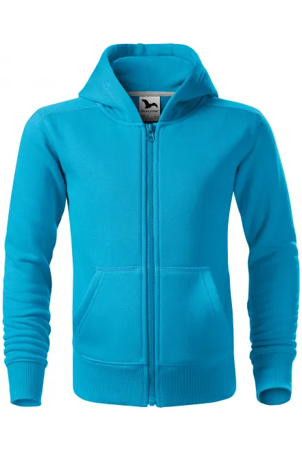 Dječja trenirka s kapuljačom - tirkiz, 122 cm / 6 godina