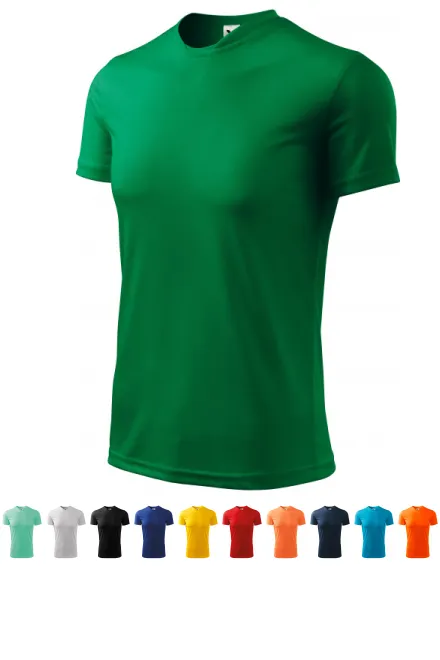 Majica s asimetričnim izrezom, trava zelena