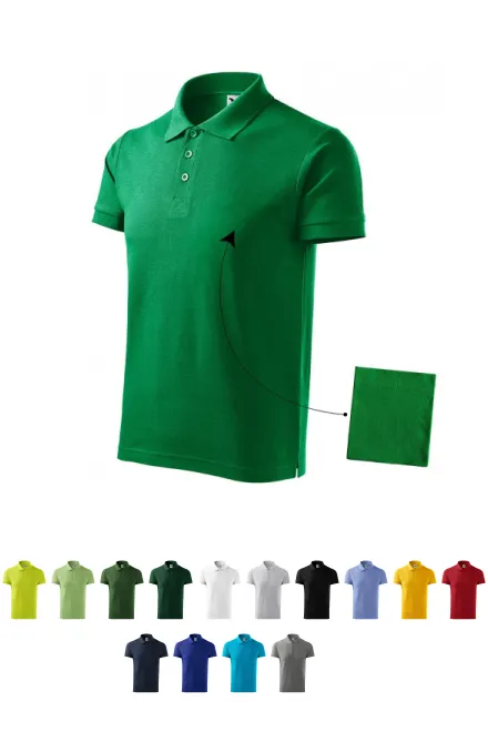 Muška elegantna polo majica, trava zelena