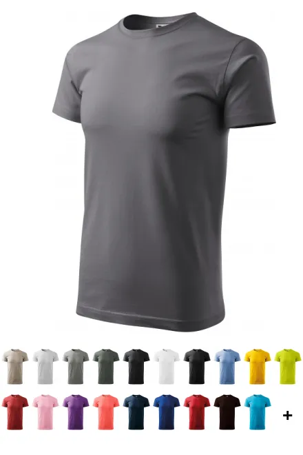 Muška jednostavna majica, čelično siva