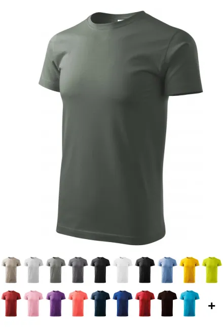 Muška jednostavna majica, tamni škriljevac