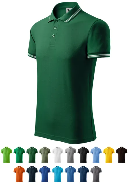 Muška kontra majica polo, tamnozelene boje