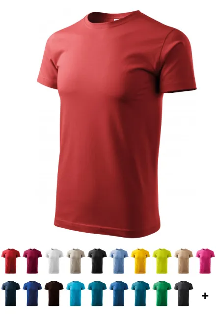 Uniseks majica veće težine, bordo