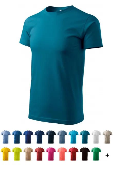 Uniseks majica veće težine, petrol blue