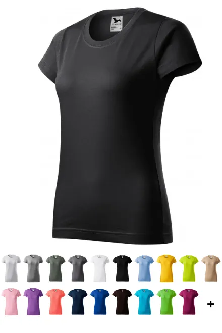 Ženska jednostavna majica, ebanovina siva