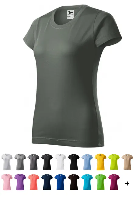 Ženska jednostavna majica, tamni škriljevac