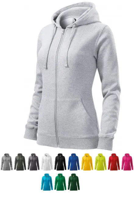 Ženska majica s kapuljačom, svijetlo sivi mramor