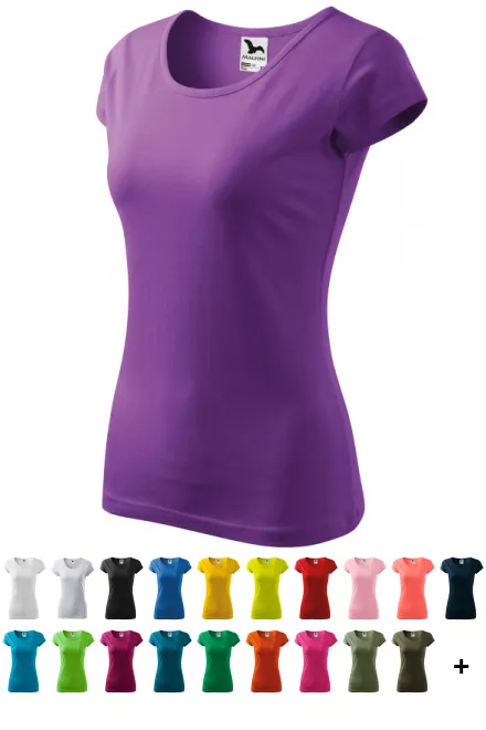 Ženska majica s vrlo kratkim rukavima, ljubičasta
