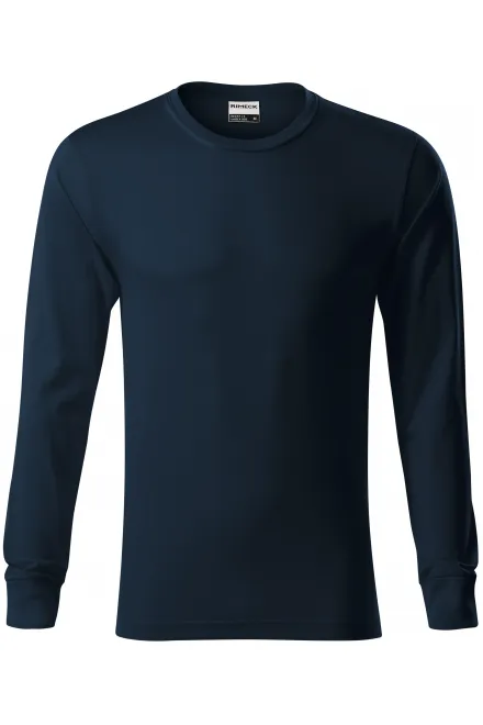 Izdržljiva muška majica s dugim rukavima - tamno plava, XL