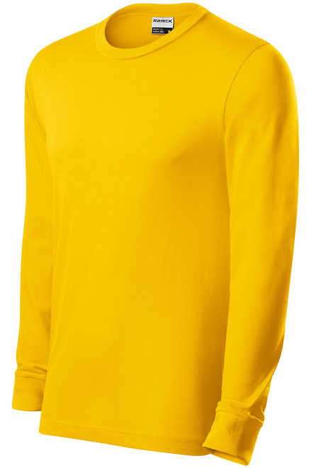 Izdržljiva muška majica s dugim rukavima, žuta boja