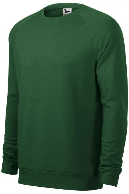 Jednostavni muški džemper, boca zeleni mramor