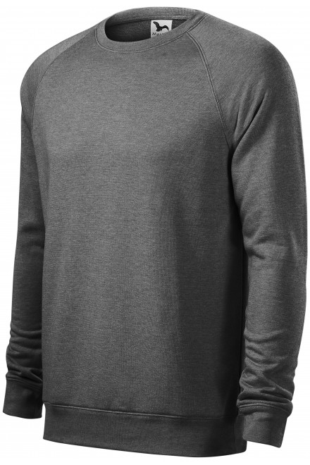 Jednostavni muški džemper, crni mramor, majice bez kapuljače