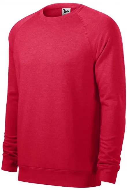 Jednostavni muški džemper, crveni mramor