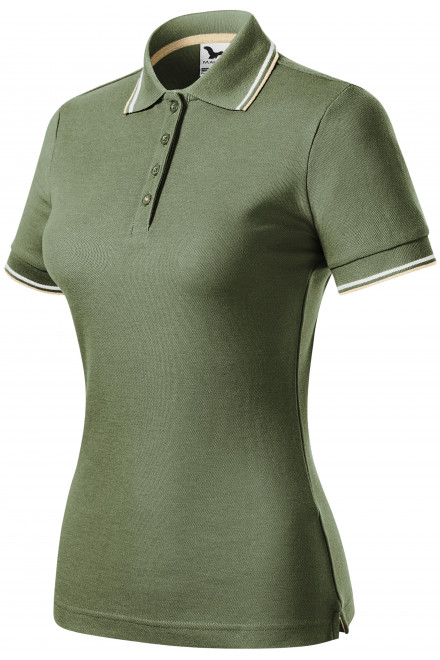 Klasična ženska polo majica, khaki, majice s kratkim rukavima