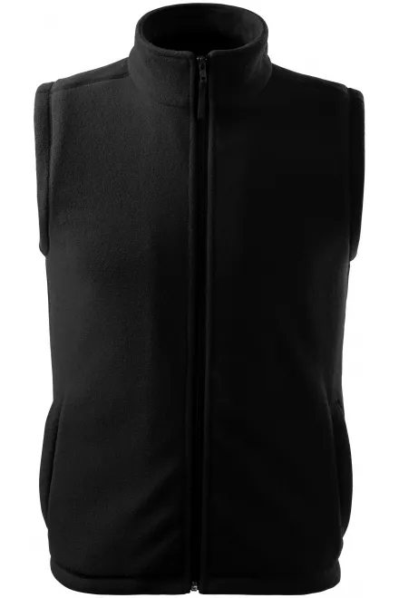 Klasični prsluk od flisa - crno, XS