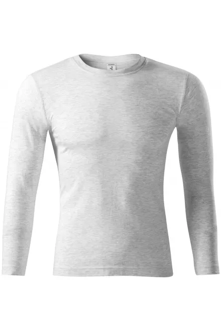 Lagana majica dugih rukava - svijetlo sivi mramor, XS