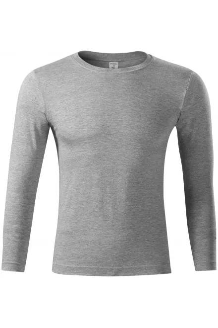 Lagana majica dugih rukava - tamno sivi mramor, XS