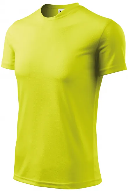 Majica s asimetričnim izrezom, neonsko žuta