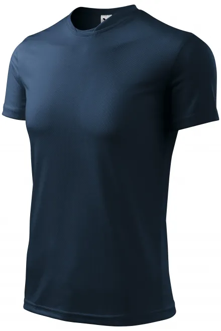 Majica s asimetričnim izrezom, tamno plava
