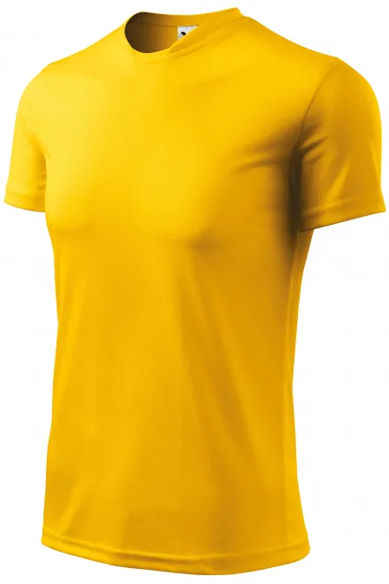 Majica s asimetričnim izrezom, žuta boja