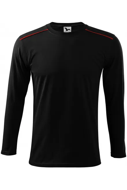 Majica s dugim rukavima - crno, 3XL