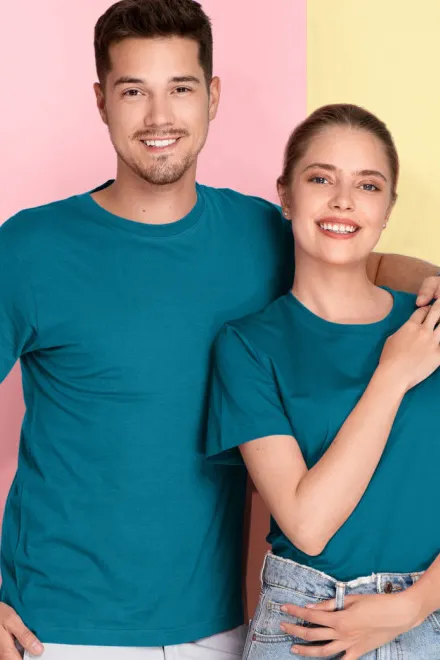 Lagana majica kratkih rukava, petrol blue