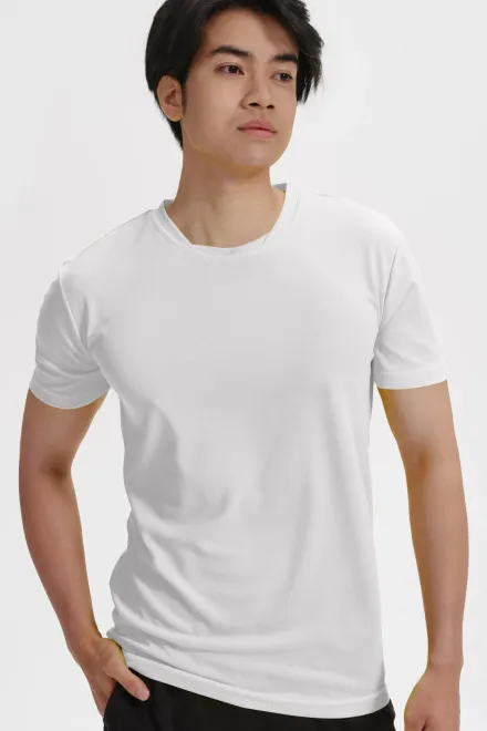 Majica s asimetričnim izrezom, bijela