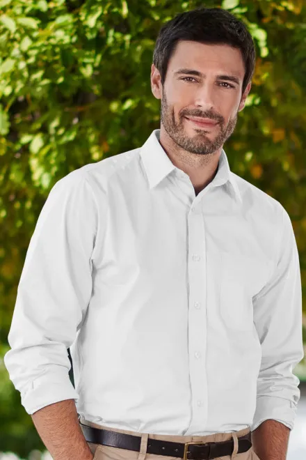 Muška košulja s dugim rukavima, bijela