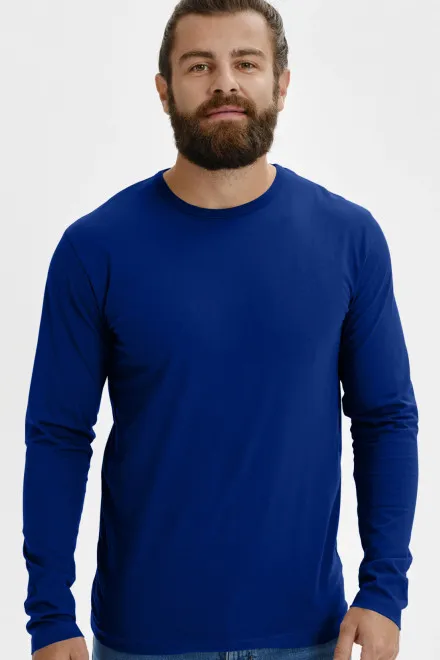 Muška majica dugih rukava, kraljevski plava