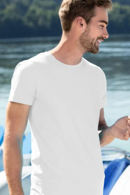 Muška modna majica, bijela