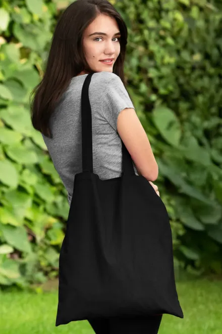 Pamučna torba za kupovinu, crno