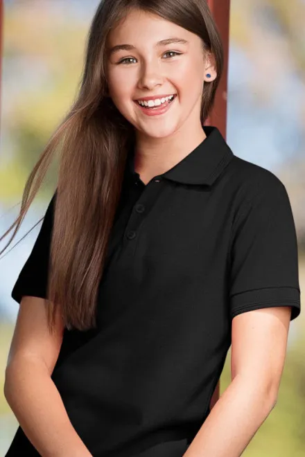 Polo majica za djecu, crno