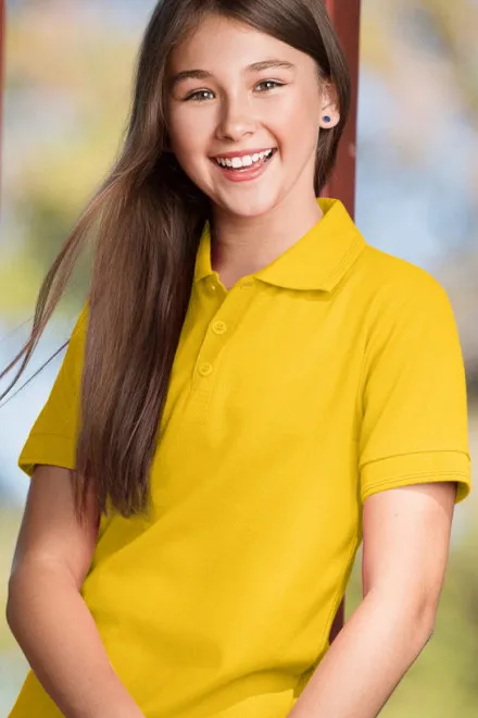 Polo majica za djecu, žuta boja