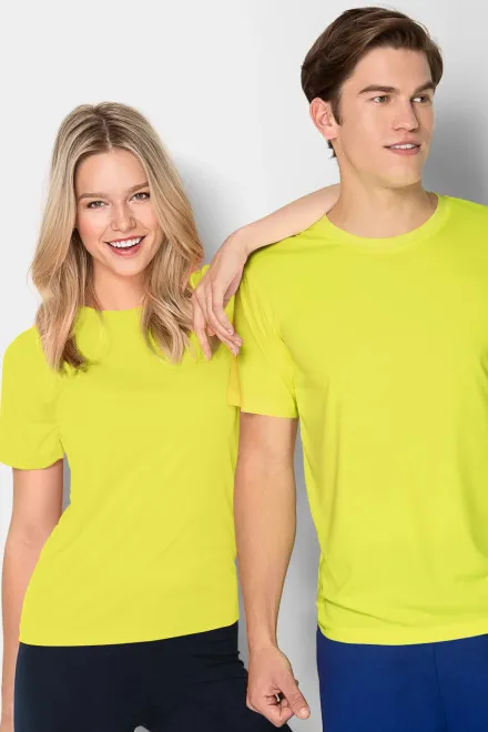 Sportska majica unisex, neonsko žuta