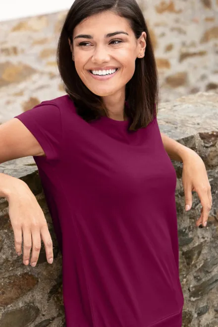 Ženska trendy majica, fuksija