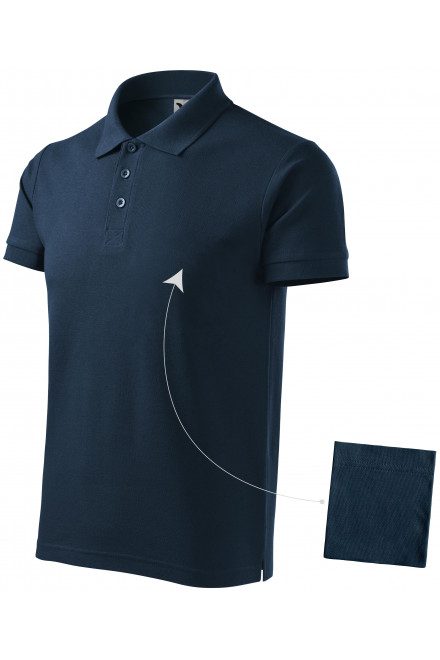 Muška elegantna polo majica, tamno plava, majice s kratkim rukavima