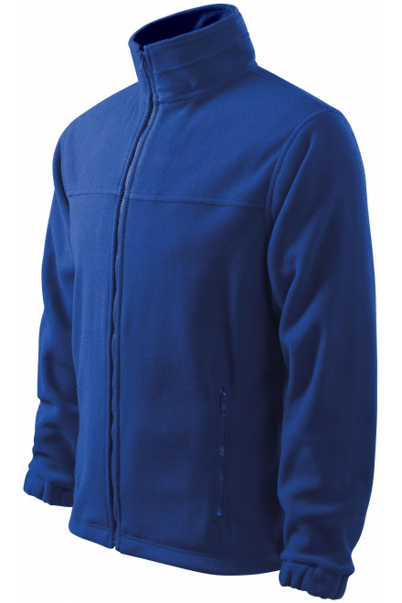 Muška flisova jakna, kraljevski plava, hoodice