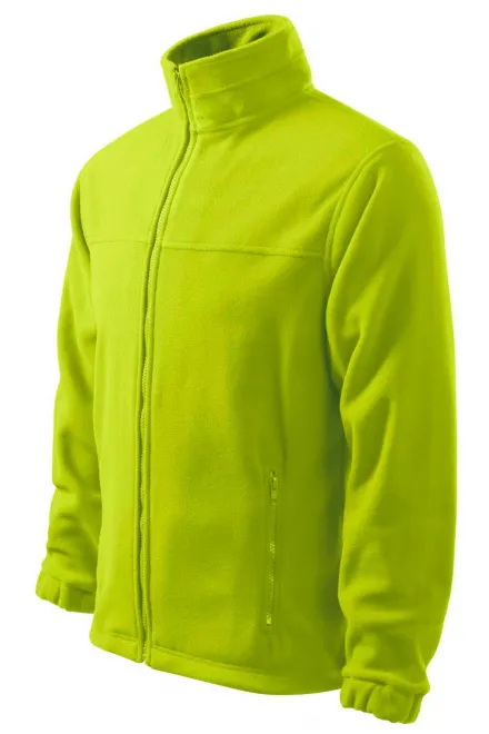 Muška flisova jakna, limeta zelena